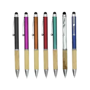 Lapicero bambú / plástico touch 1118T