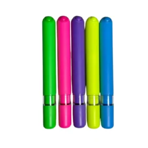 Resaltador plástico mini bola antiestrés.